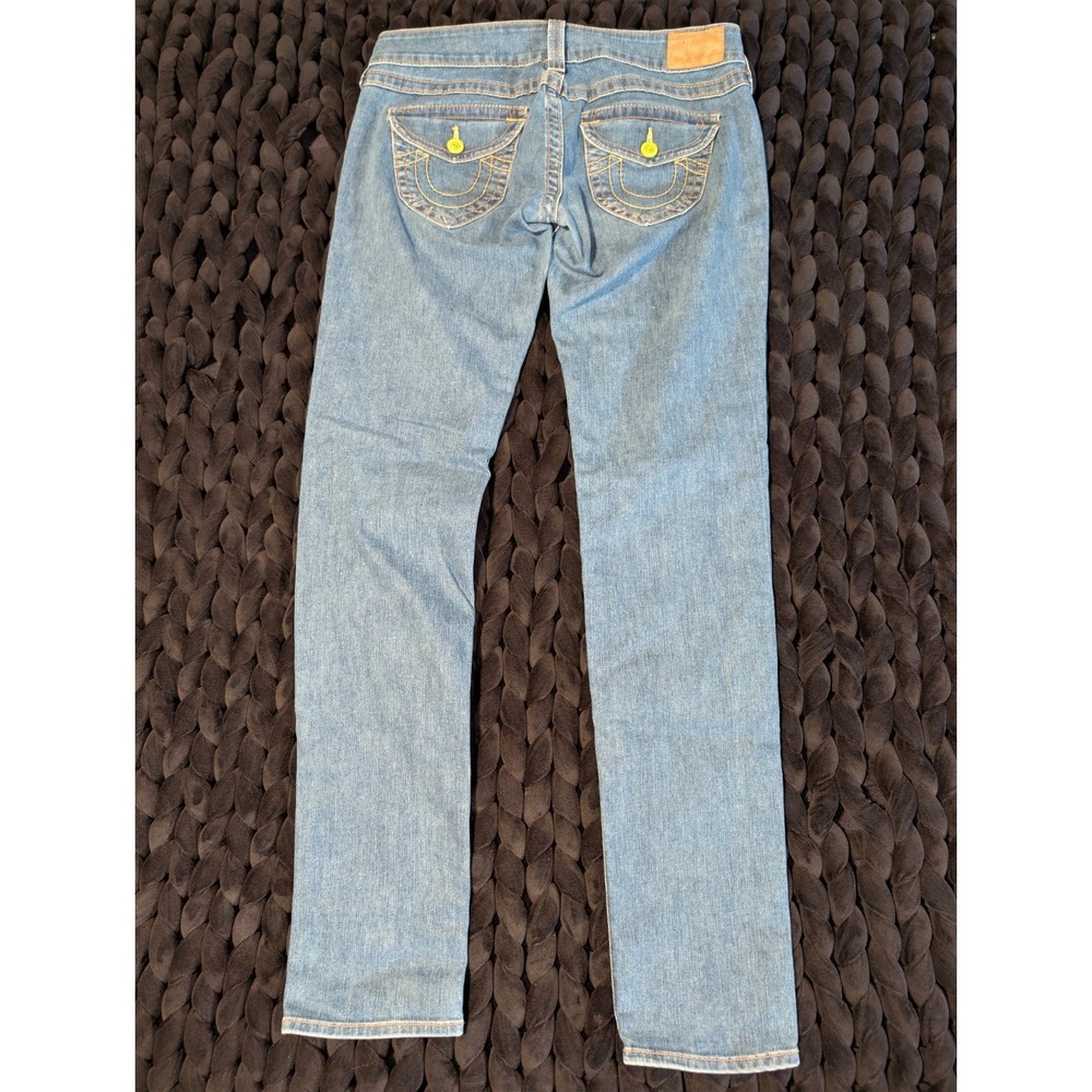 True Religion Brand Jeans Women's Low-Rise Straight Leg Jeans Size 31 Y2K